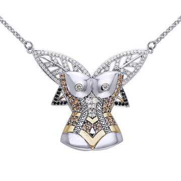 A body worth of gold ~ Dali-inspired Necklace in 14k Gold accent MNC215 - Jewelry